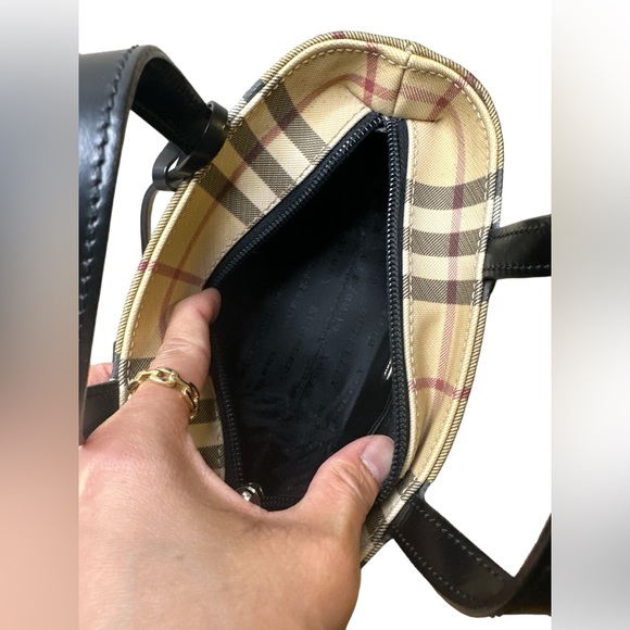 BURBERRY MINI HANDBAG NOVA CHECK PVC 🌟 AUTHENTIC 🌟 - Picture 6 of 11